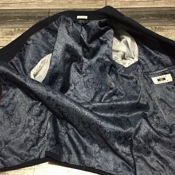 Joseph Abboud Blazer Jacket Kids Size 10 Blue 2 Button Polyester Blend - Picture 7 of 8